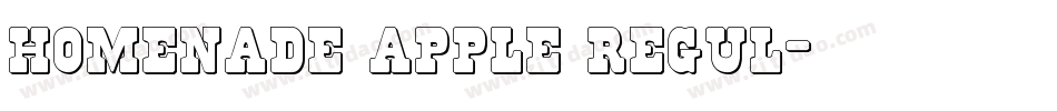homenade apple regul字体转换